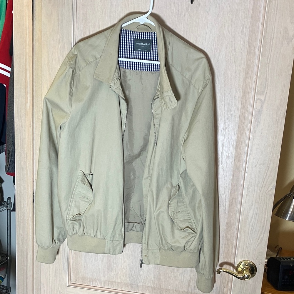 Primark Men's Tan Bomber Jacket
